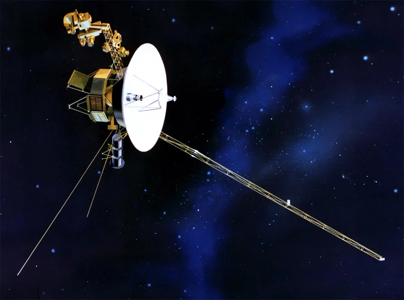 Voyager 1 and 2 have now left the solar system, and are travelling a lonely path through the galaxy.