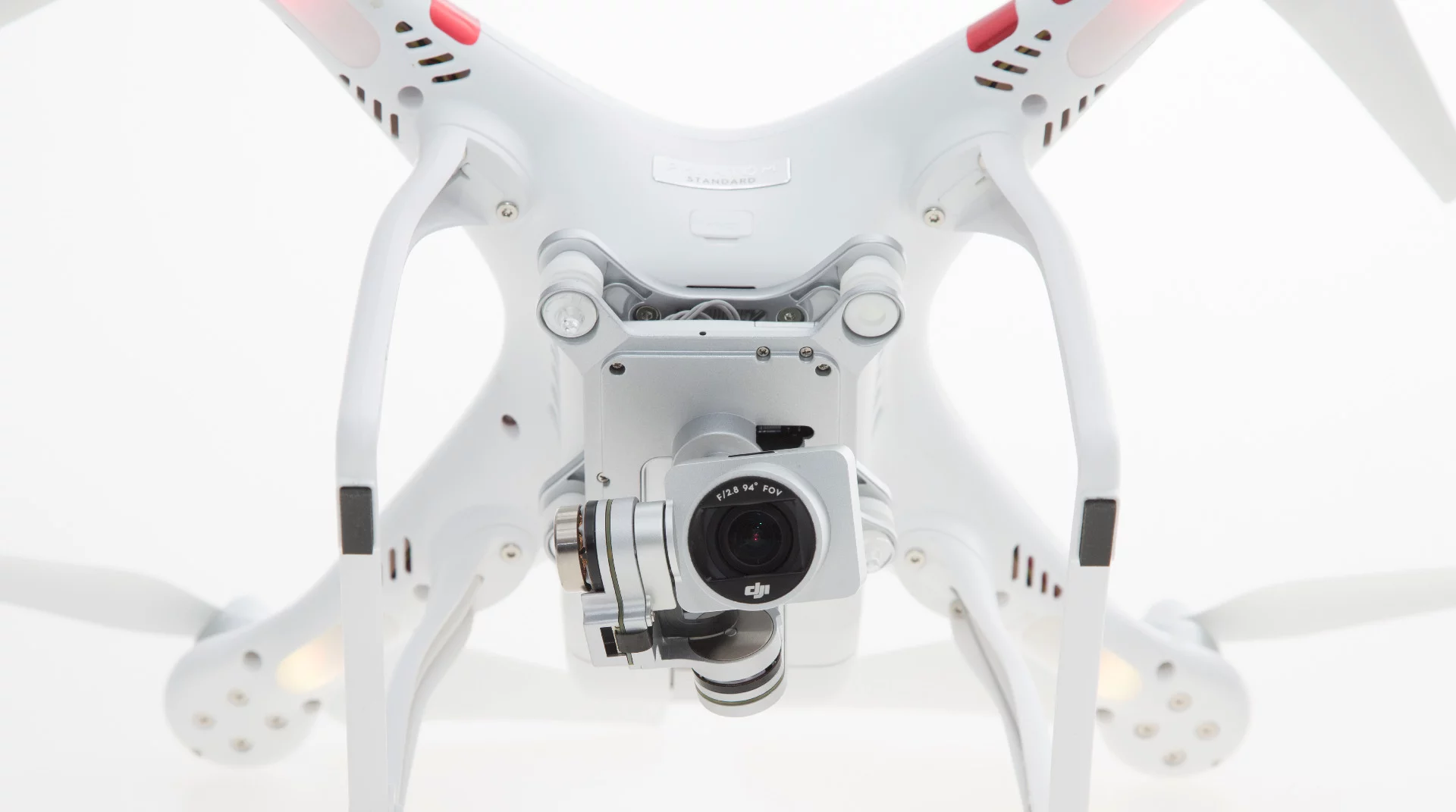 Like the Advanced and Professional, the DJI Phantom 3 Standard features a 3-axis gimbal-mounted video camera