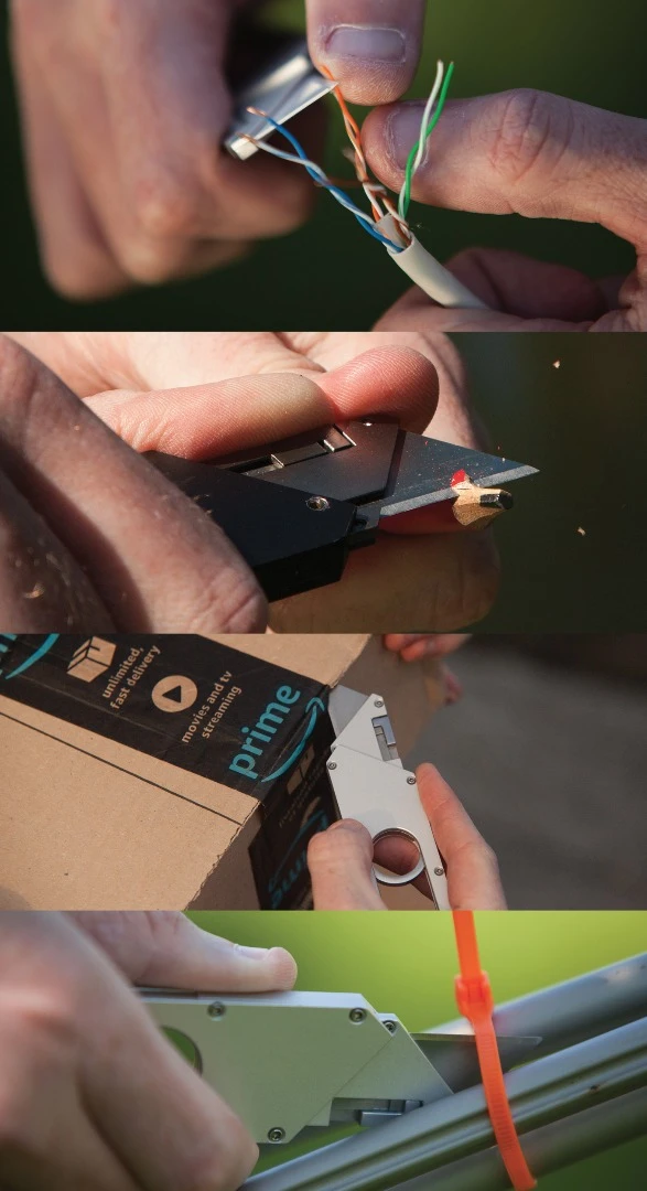 The Maker Knife features ceramic blades