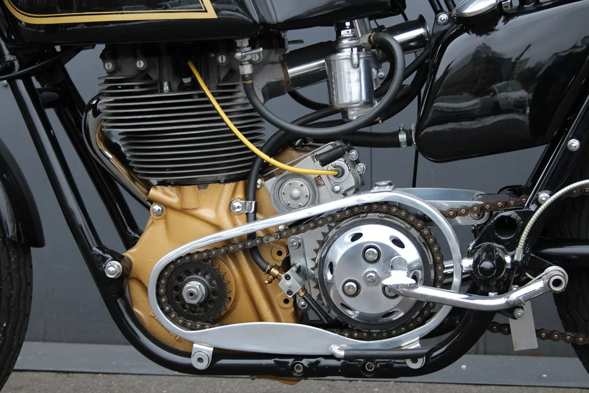 AJS 7R 350cc from the Bernard Guérin Collection on the Movendi web site.