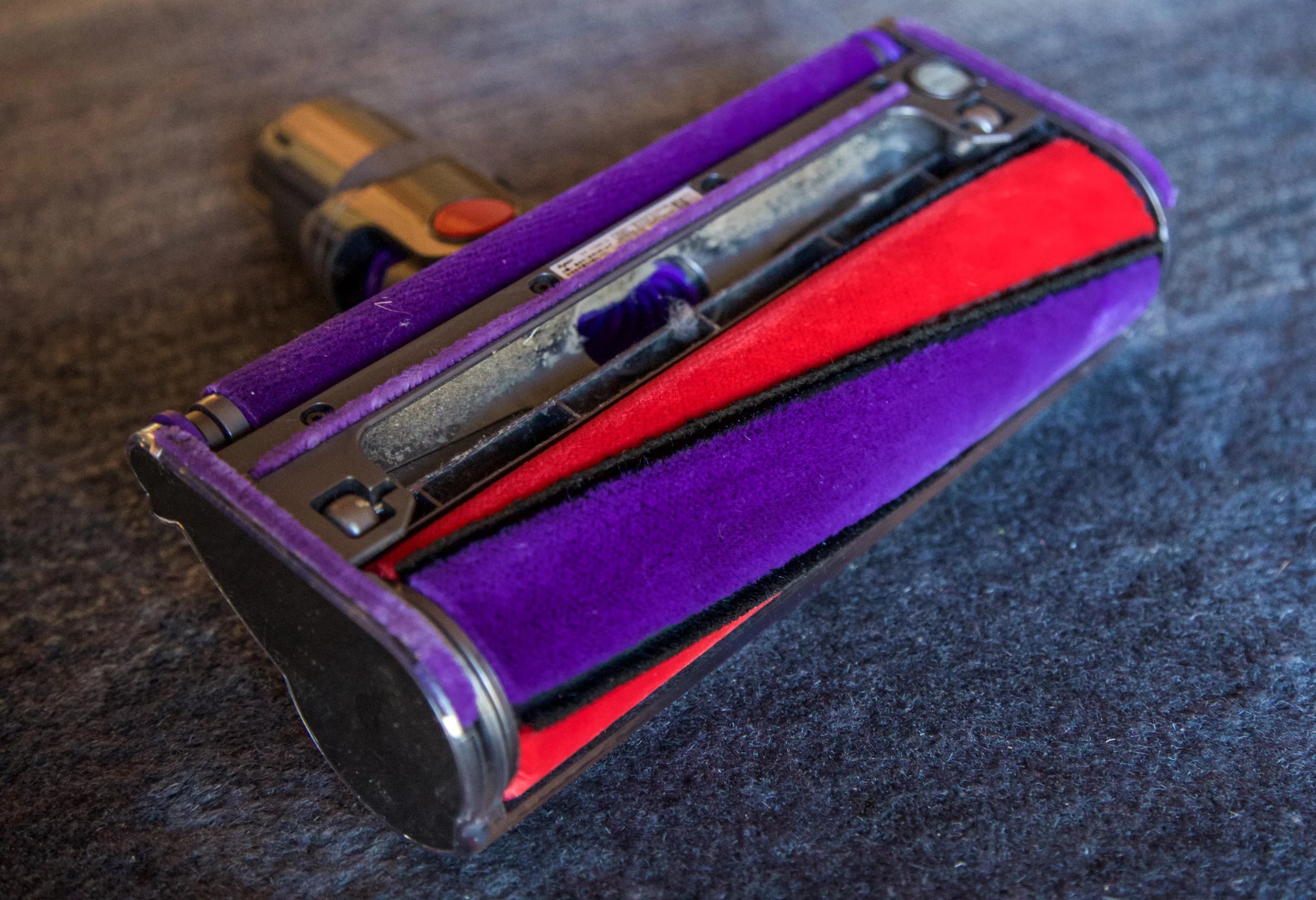 The soft-roller head is ideal for polished wood floors