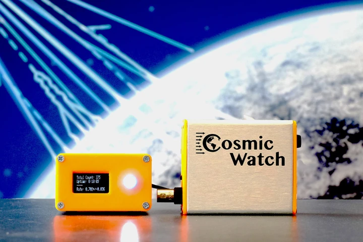 An MIT team has designed CosmicWatch, a pocket-sized, affordable muon detector
