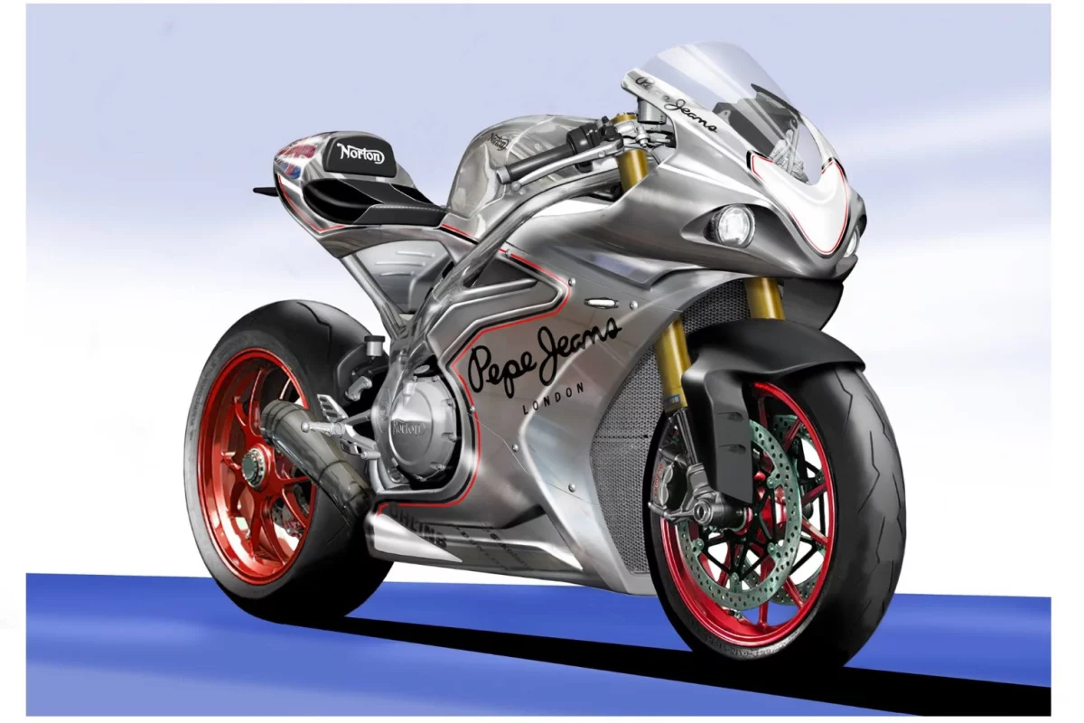 The first official design of the new Norton V4 is based on the Isle of Man SG5 racer