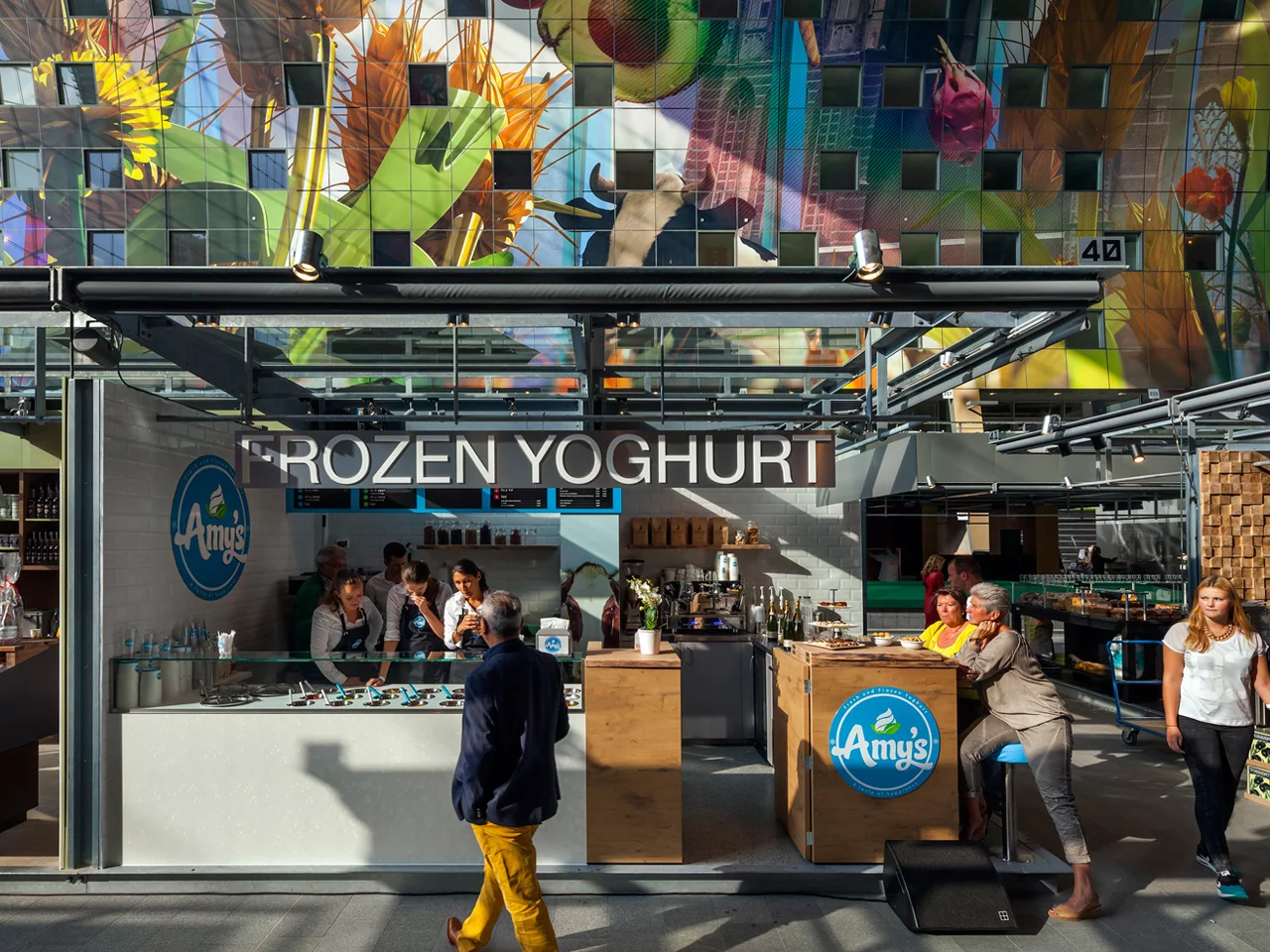 The mural was printed by Pixar to achieve the desired level of sharpness