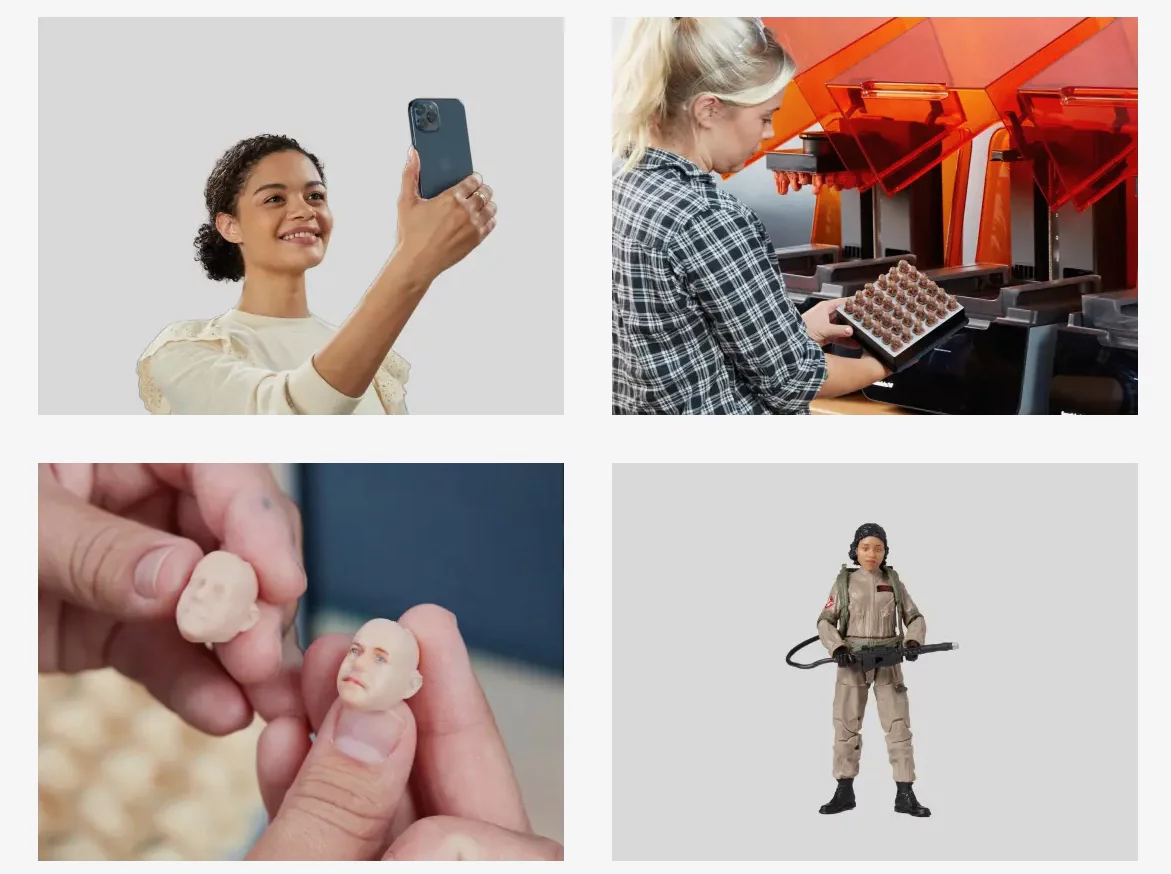 The process will begin with a smartphone-scan of the customer's face