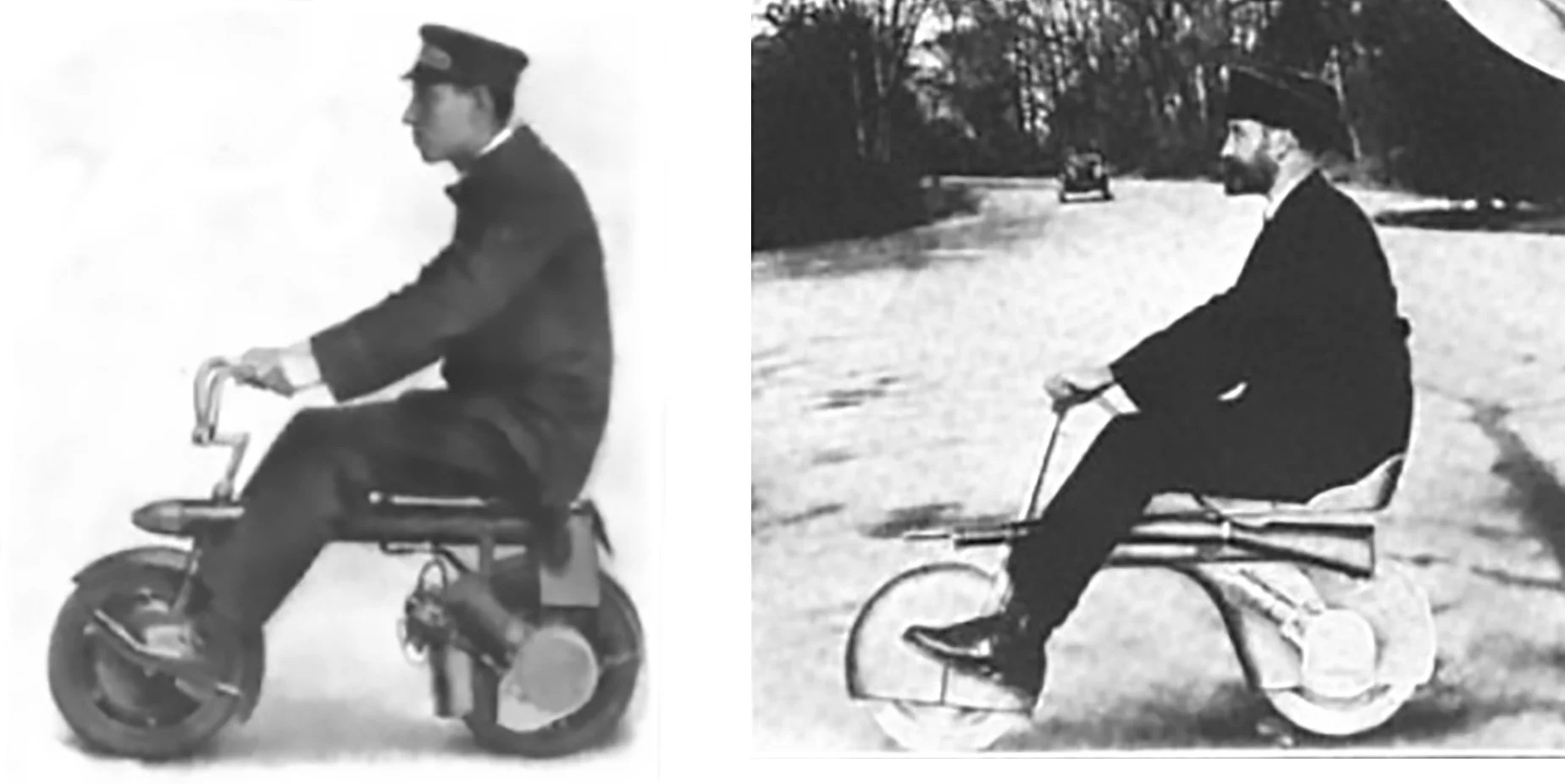 At the same time as the Autoped was being released, Gibson produced the Mon-Auto transportation device under his own name, with the miniature motorcycle the first incarnation of the modern day Monkey bike, and it's most recent coming in the form of the extraordinarily awesome Honda MSX. The "Monkey Bike" genre of two-wheeler is now gaining acceptance across the World, but much moreso in Asia.