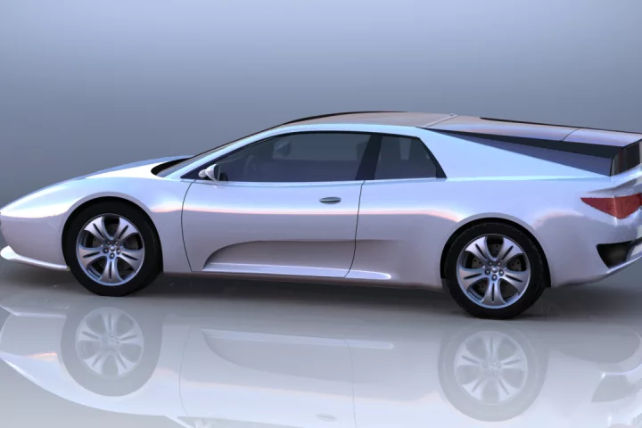 Xelestine's transformable sportscar concept in wagon mode