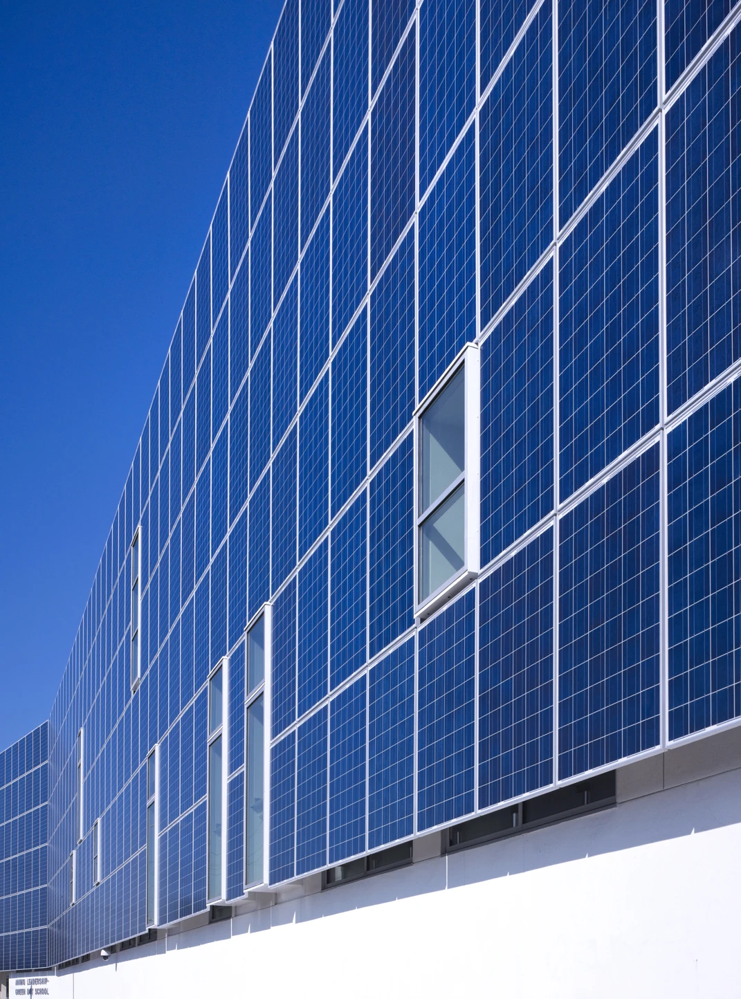 650 solar panels capture approximately 75% of the energy needed to power the school