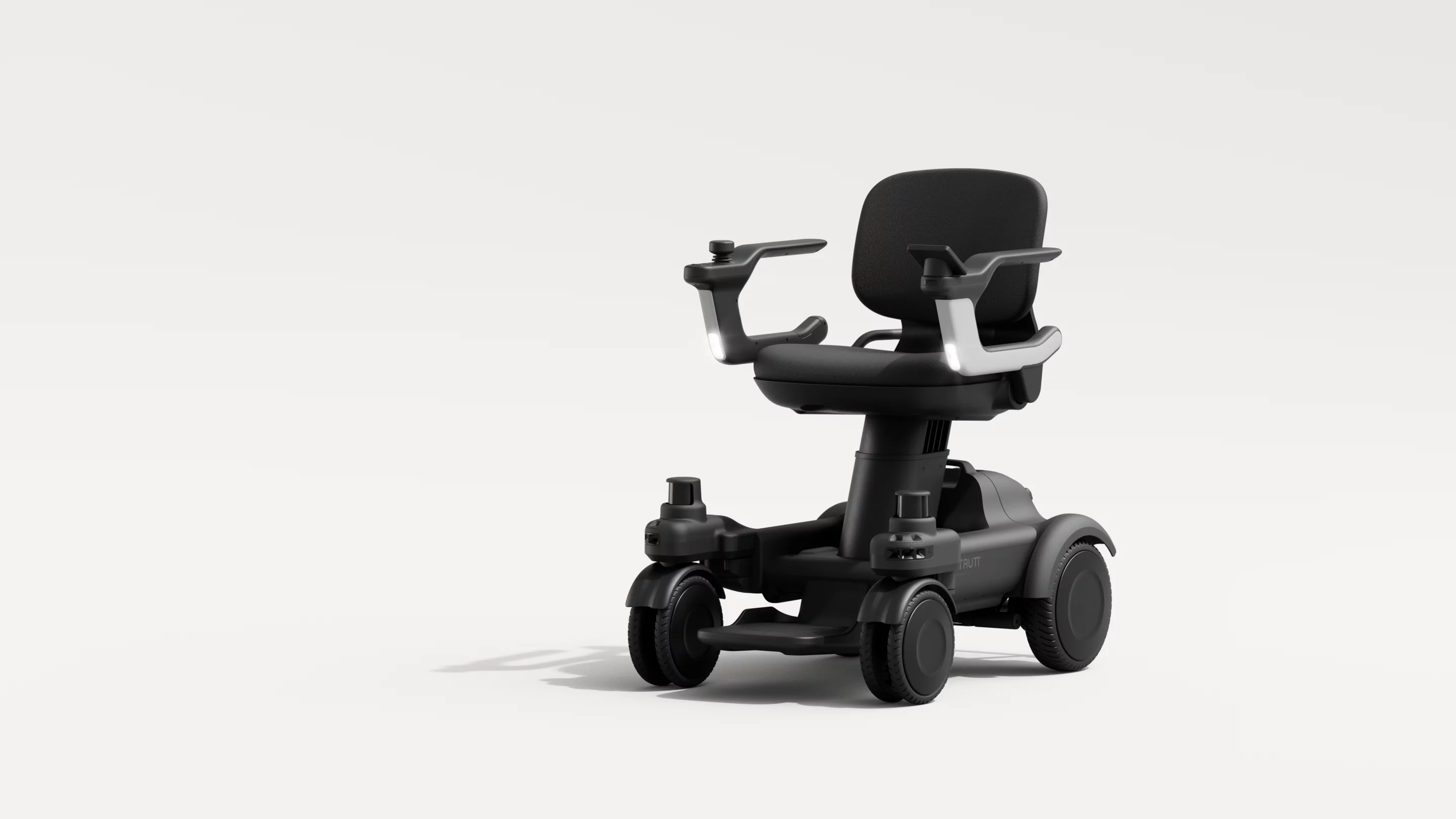 The Strutt ev1 features a Co-Pilot drive-assist system that feeds data from 3D sensors to intelligent algorithms to help with automatic obstacle avoidance and route planning