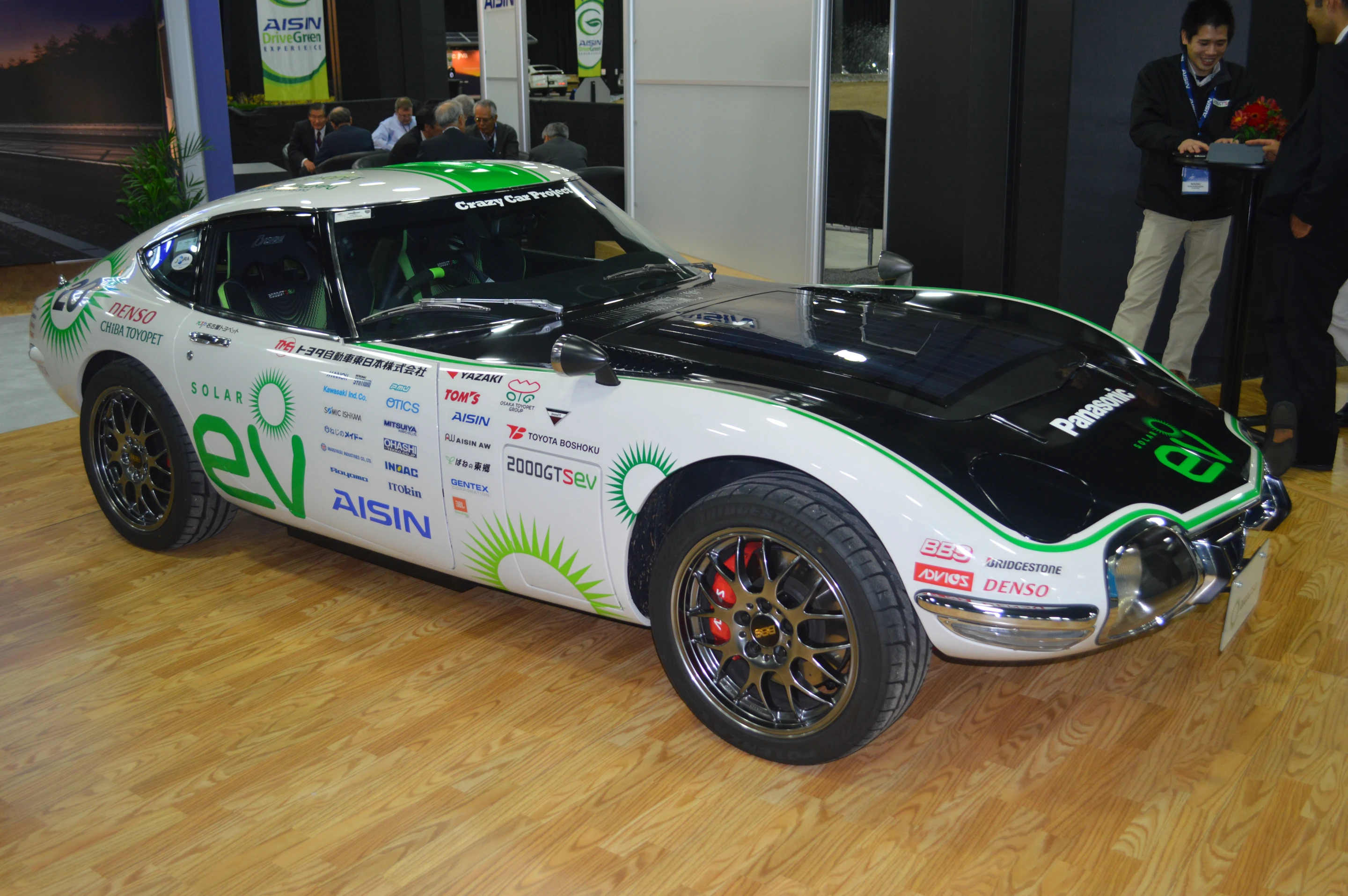 Aisin displayed the electric Toyota 2000GT