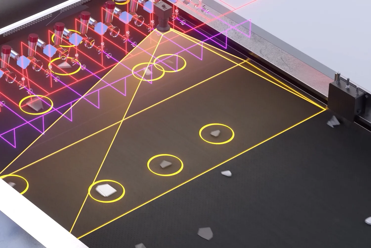 Canon's proprietary technology detects, tracks and sorts plastic waste using lasers, scanners and sensors