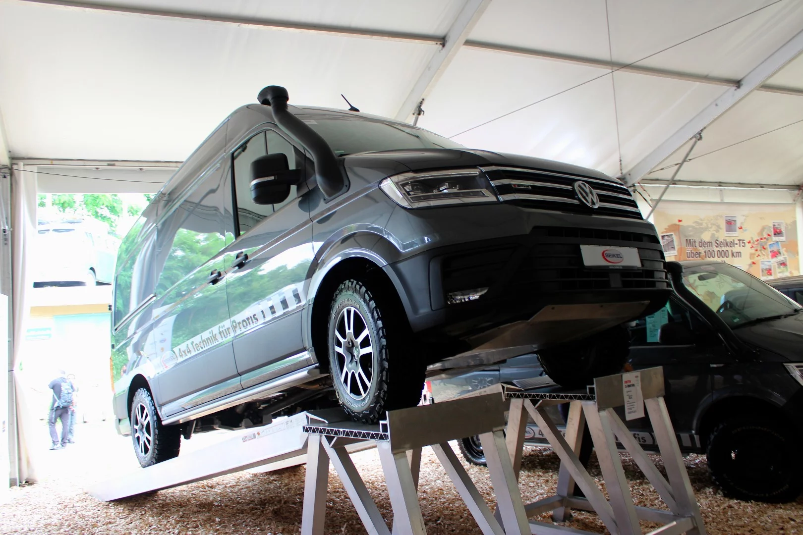 Seikel highlights its Crafter 35 4Motion with snorkel and other off-road upgrades