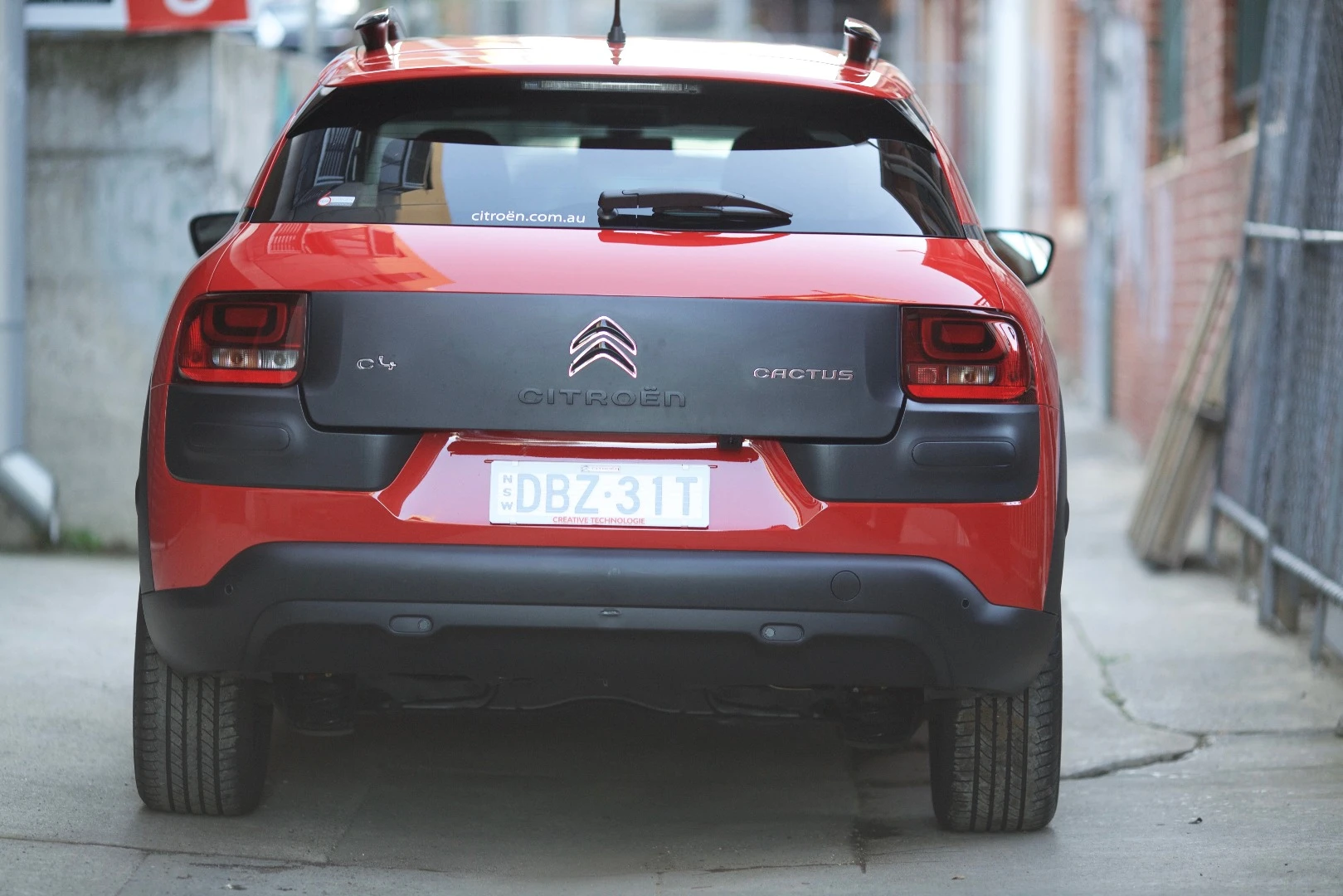 The C4 Cactus is well protected from rear bumps