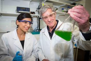 Doctor Katsoori Hingorani and Professor Ron Pace from ANU