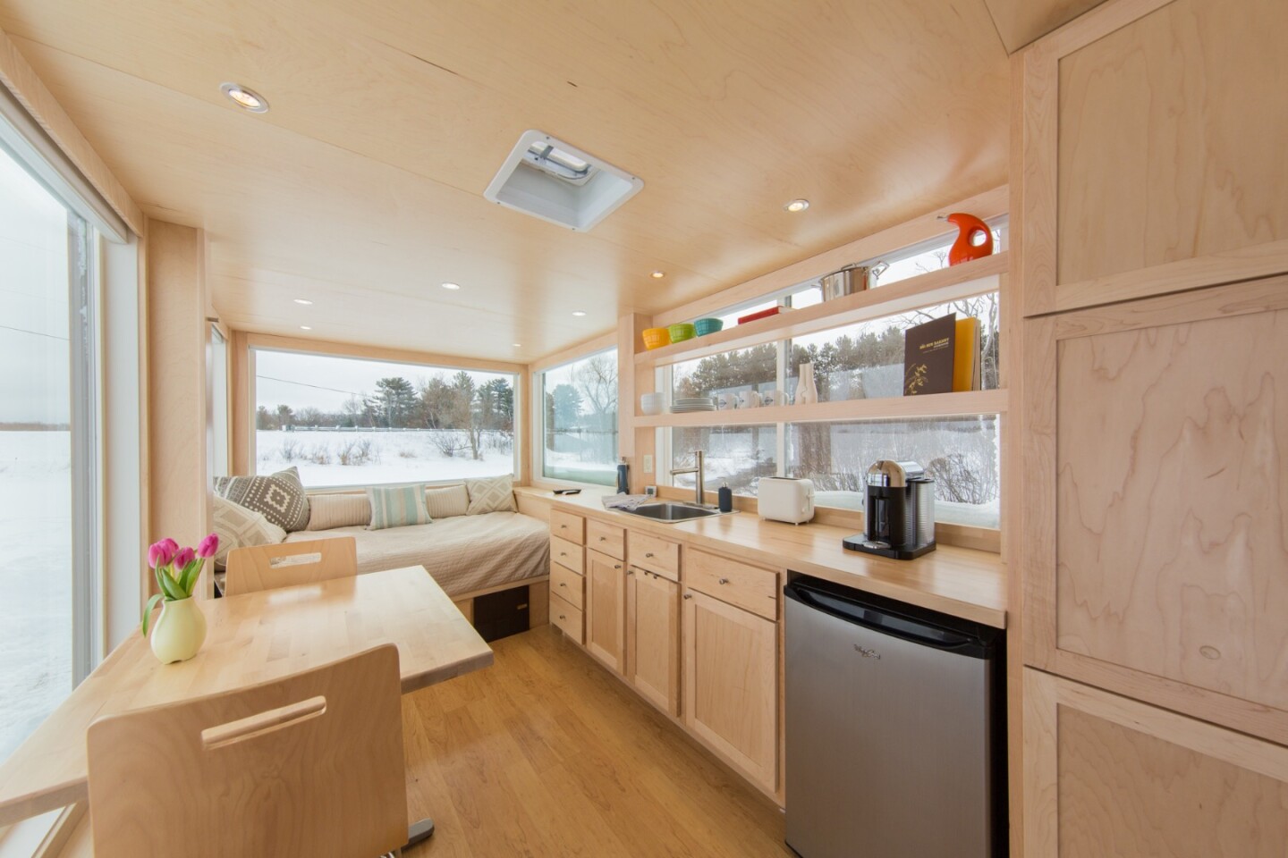 Shot of the kitchen area