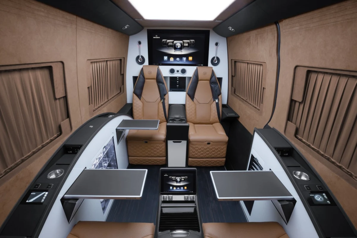 The Brabus Business Lounge gives the Mercedes Sprinter a thorough cabin makeover