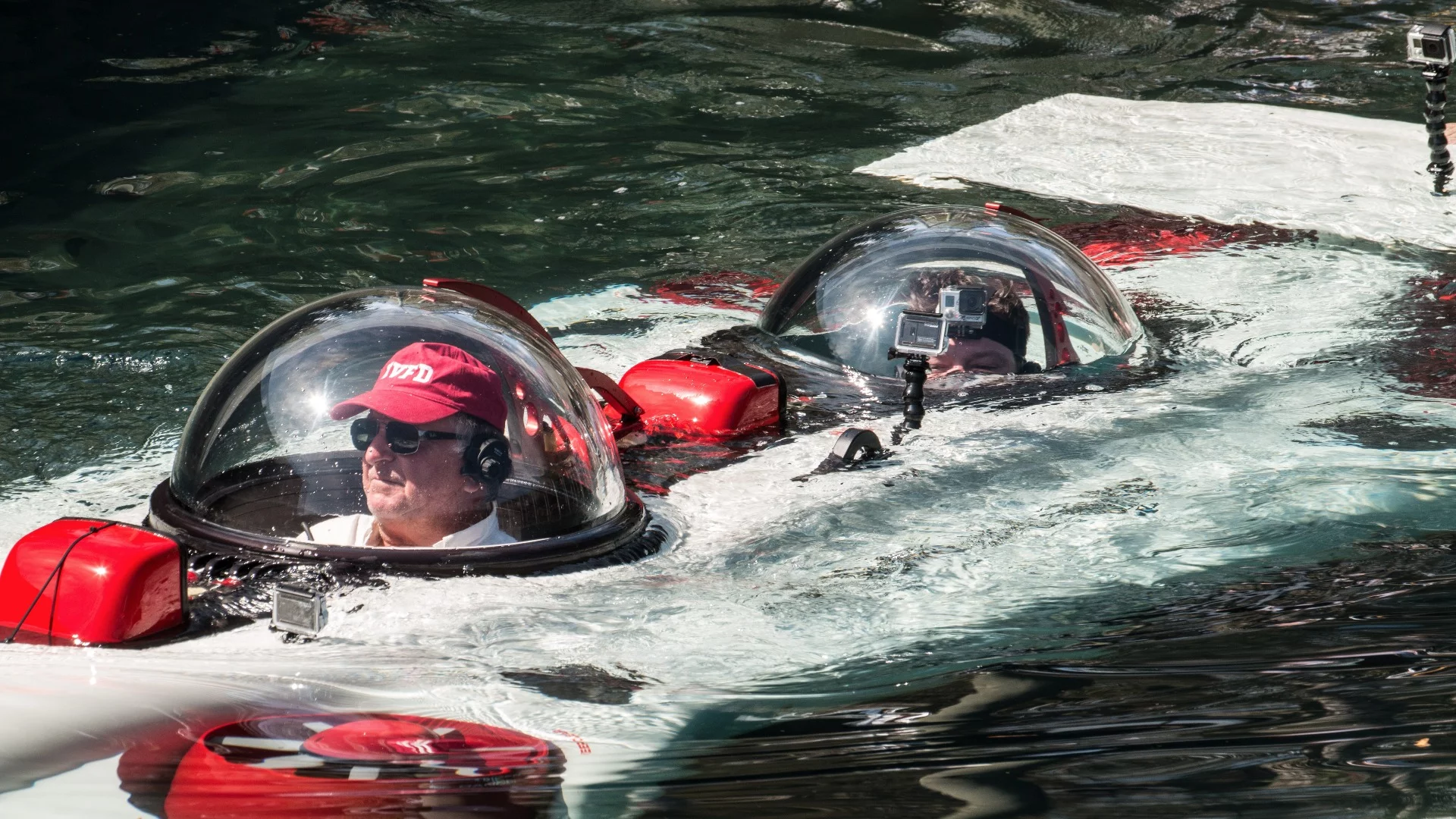 Deepflight's Graham Hawkes at the controls