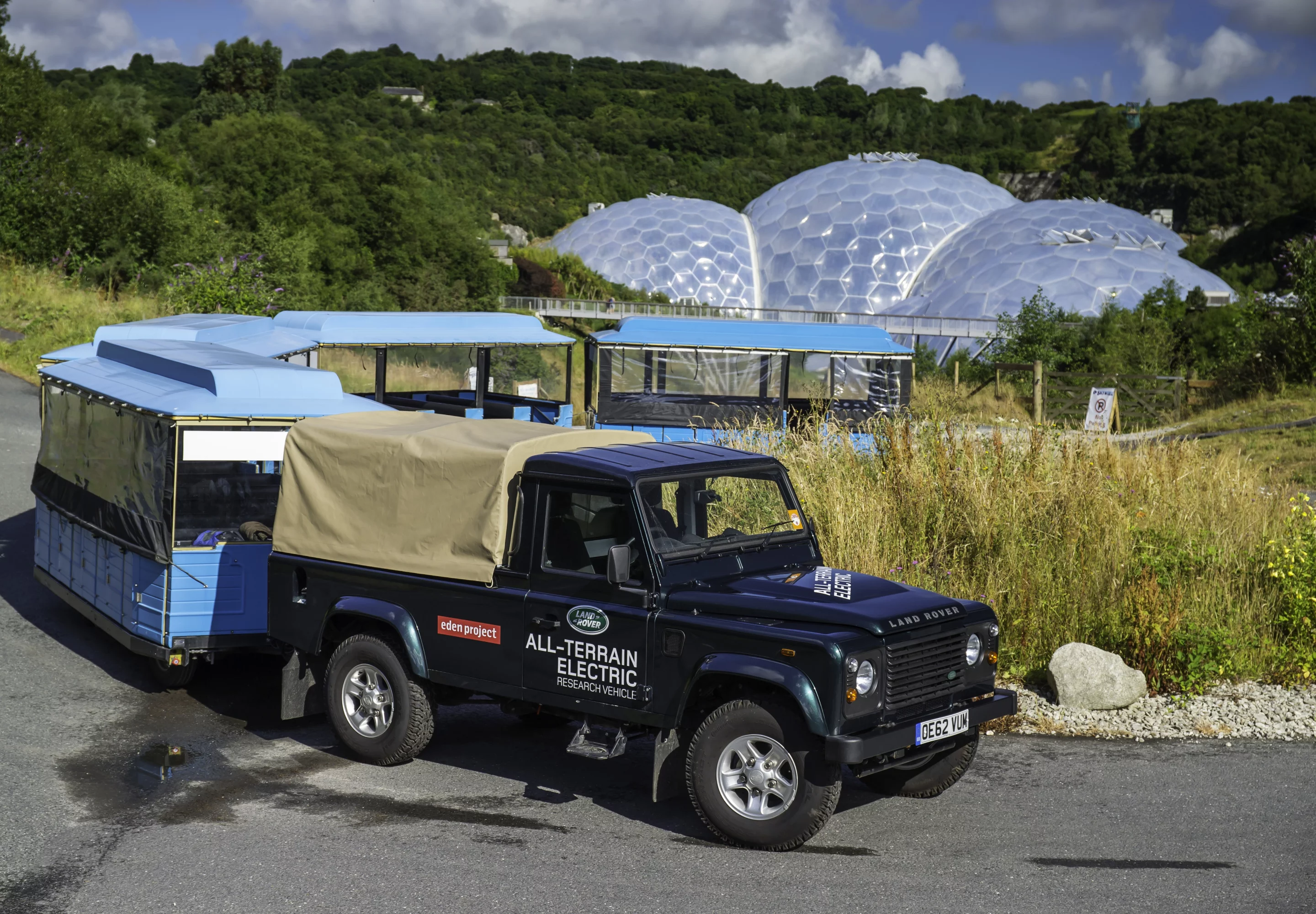 Land Rover will continue to test its electric Defender program under the guise of Project Eden in Cornwall, England