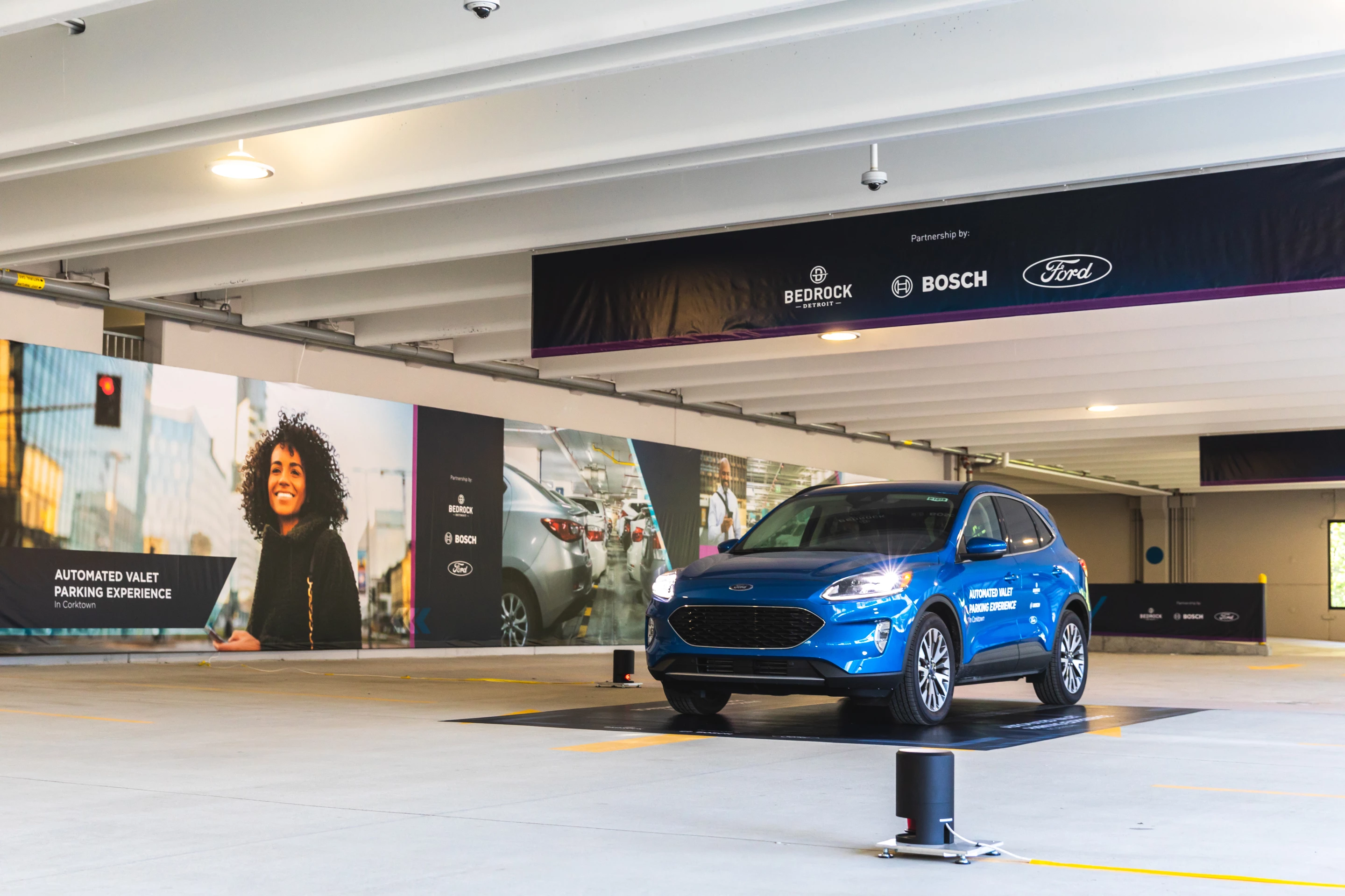 Ford's autonomous parking system in action
