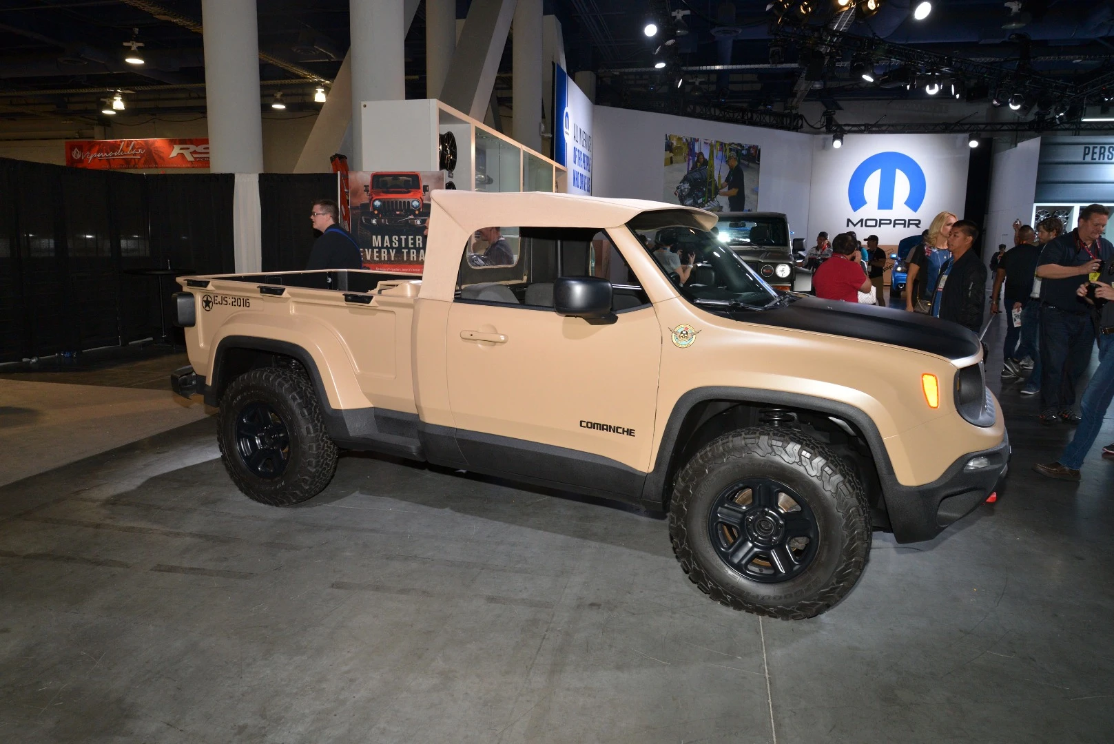 Jeep originally revealed the Renegade Comanche pickup at the 2016 Easter Jeep Safari in Moab and shows it again at SEMA