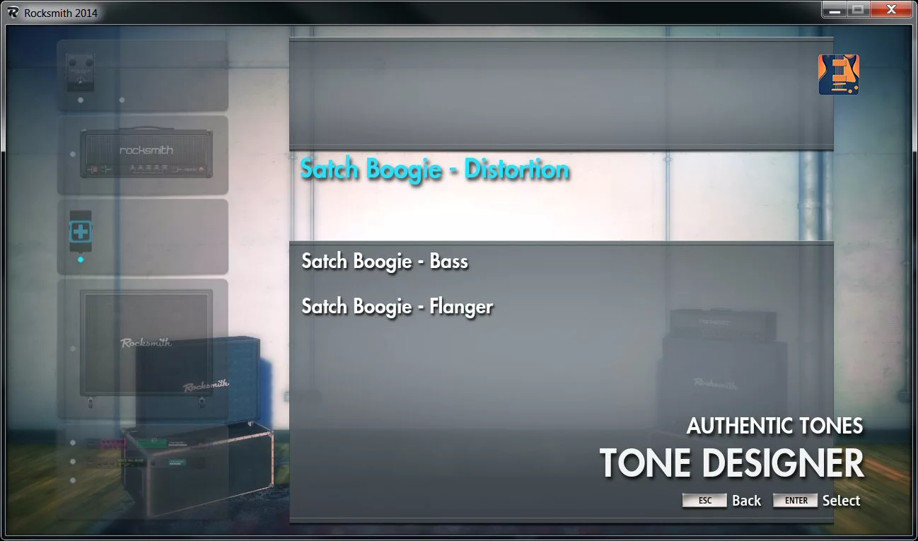Tone designer also allows you to grab the sound of a favorite player directly from one of the available songs