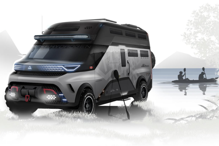 First Hydrogen imagines a rugged, hydrogen-fueled camper van with "spacious living quarters, a large front windshield and good ground clearance," a cleaner, quieter way of RVing