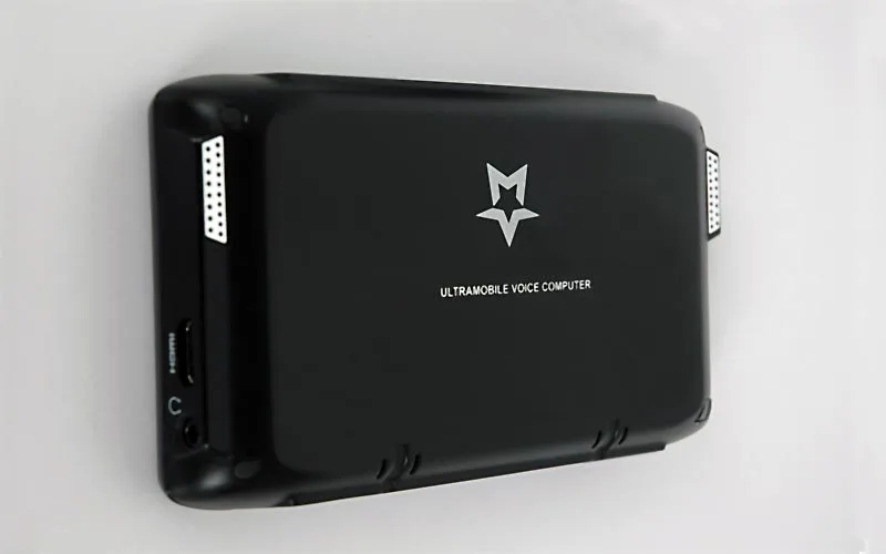 The rear of the Magic W3, showing the stereo speakers