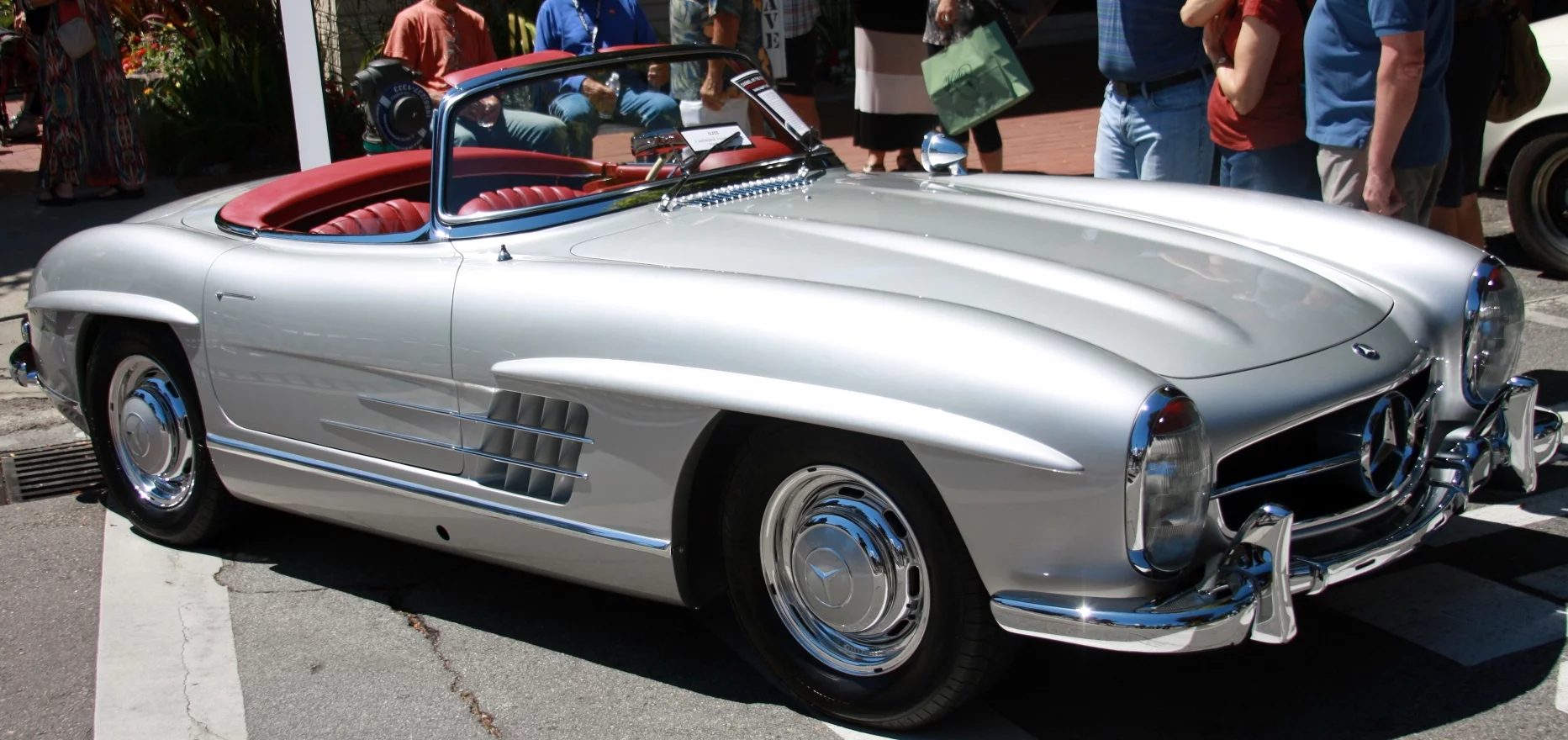 1957 Mercedes Benz 300SL on Ocean Avenue.