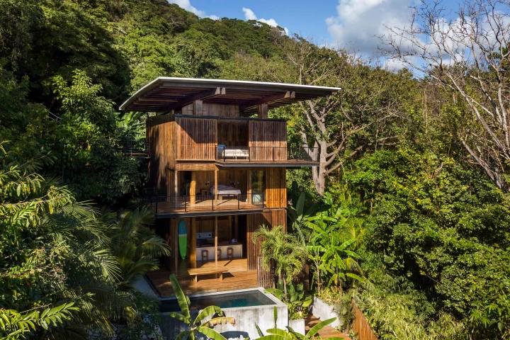 Costa Rica Treehouse was designed by Olson Kundig and is located in Santa Teresa, on the Central American country's coast