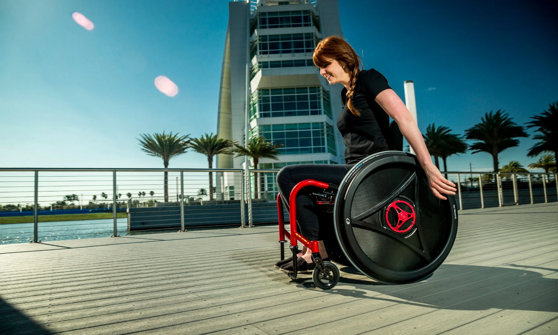 Rowheels tech allows wheelchair users to move forward by pulling backward