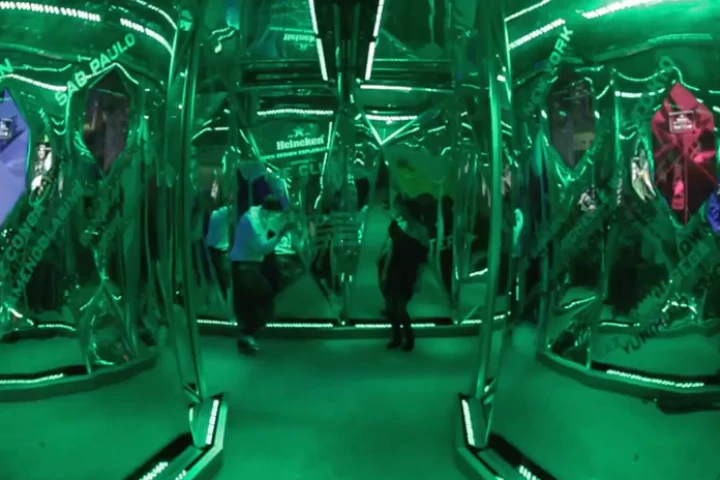 The entrance to the club invites exploration