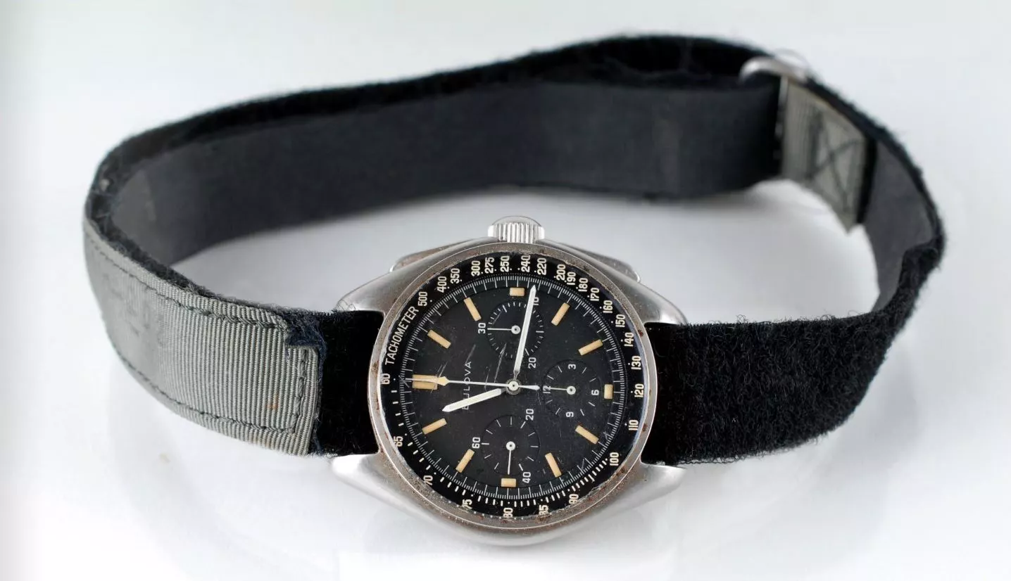 The Bulova Wrist Chronograph worn by Commander David Scott on the Moon