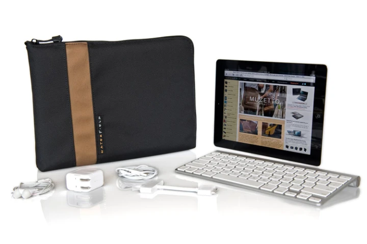 Waterfield Design's iPad Travel Express is a protective carrying case with extra room for various iPad accessories(All photos courtesy SFBags)
