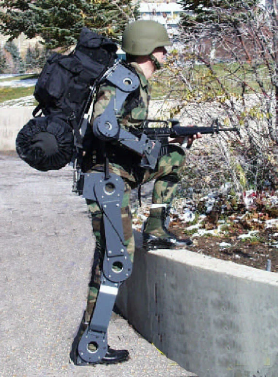 An artist's impression of what a combat exoskeleton might look like - circa 1999