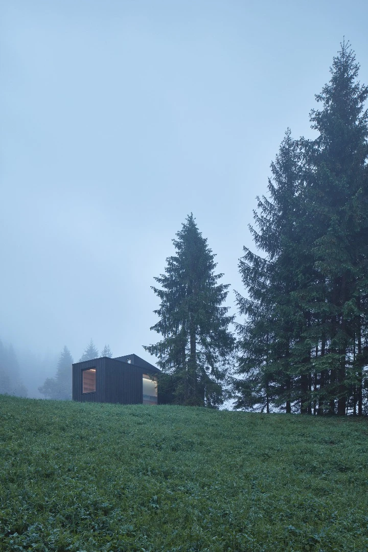 Covering 40 sq m (430 sq ft) in all, the Into the Wild cabin is equipped with solar panels