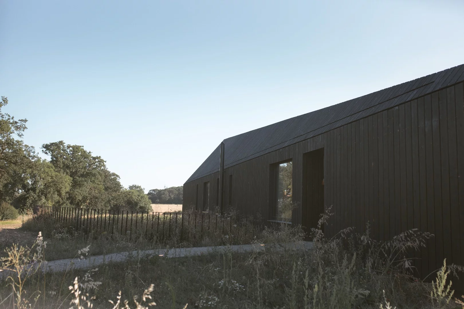 Black Barn is located in the countryside in rural Suffolk, England