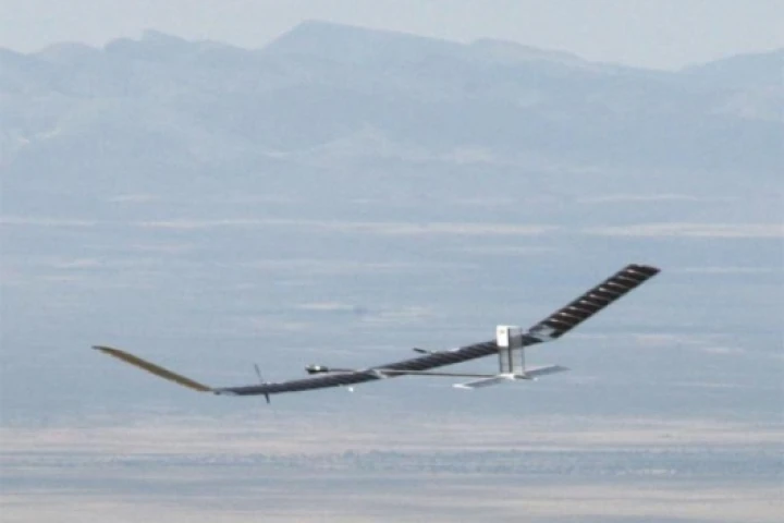 QinetiQ's Zephyr UAV on its way to smashing the world record flight duration for an unmanned aircraft.