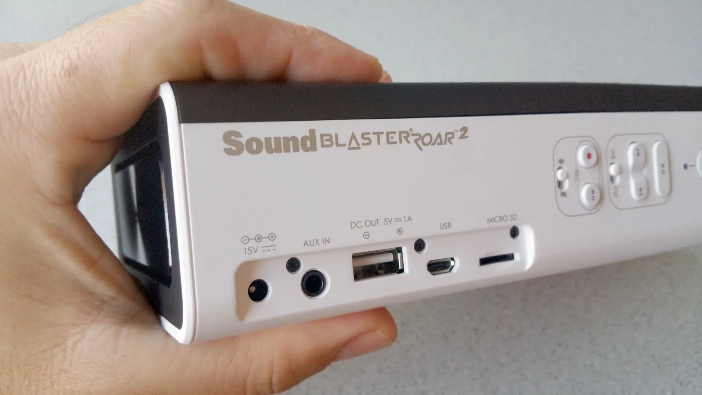 The Creative Labs Sound Blaster Roar 2 speaker offers a host of universally-useful charge and input options