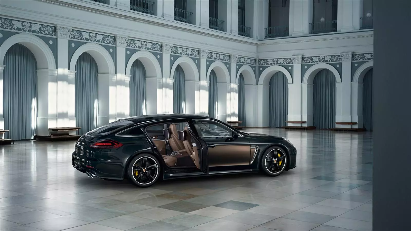 The Panamera's engine produces 570 hp