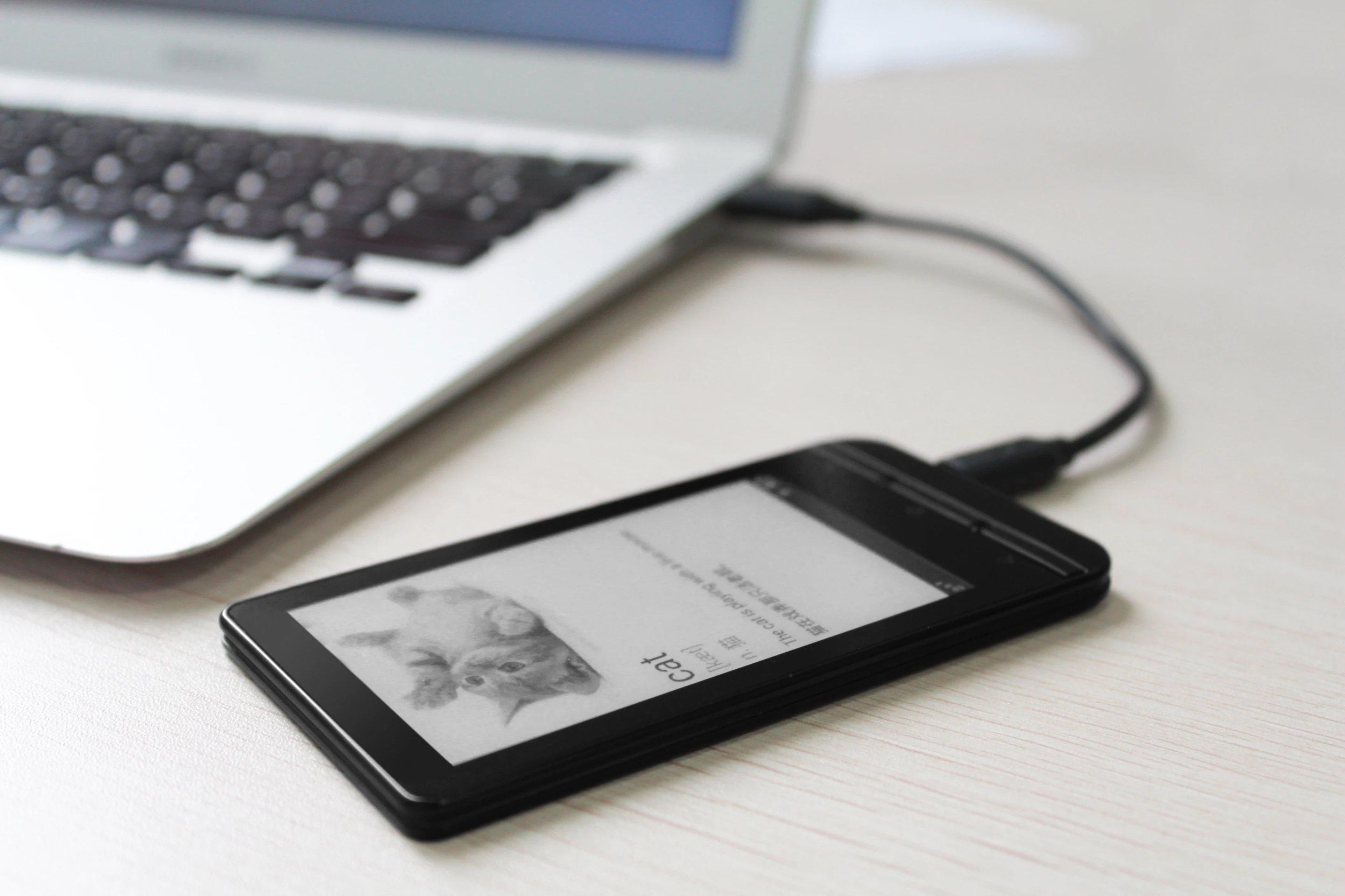 The device will charge via USB
