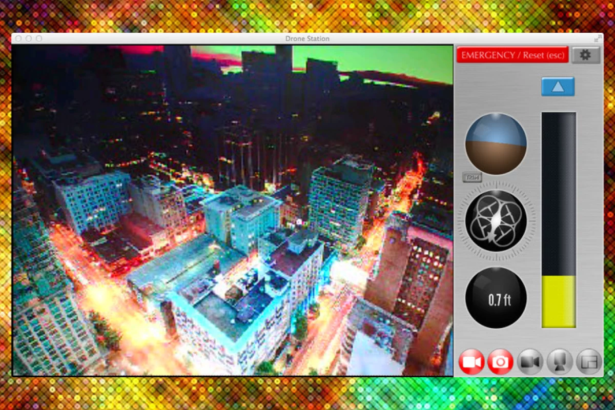 The Drone Station app lets users remotely pilot an AR.Drone quadricopter using video game controllers on a Mac