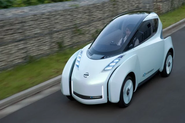 Nissan to show half-width 'Land Glider' tilting electric vehicle