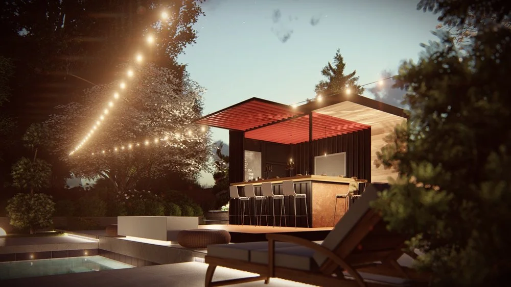 The Honomobar can be placed pretty much anywhere and doesn't need proper foundations