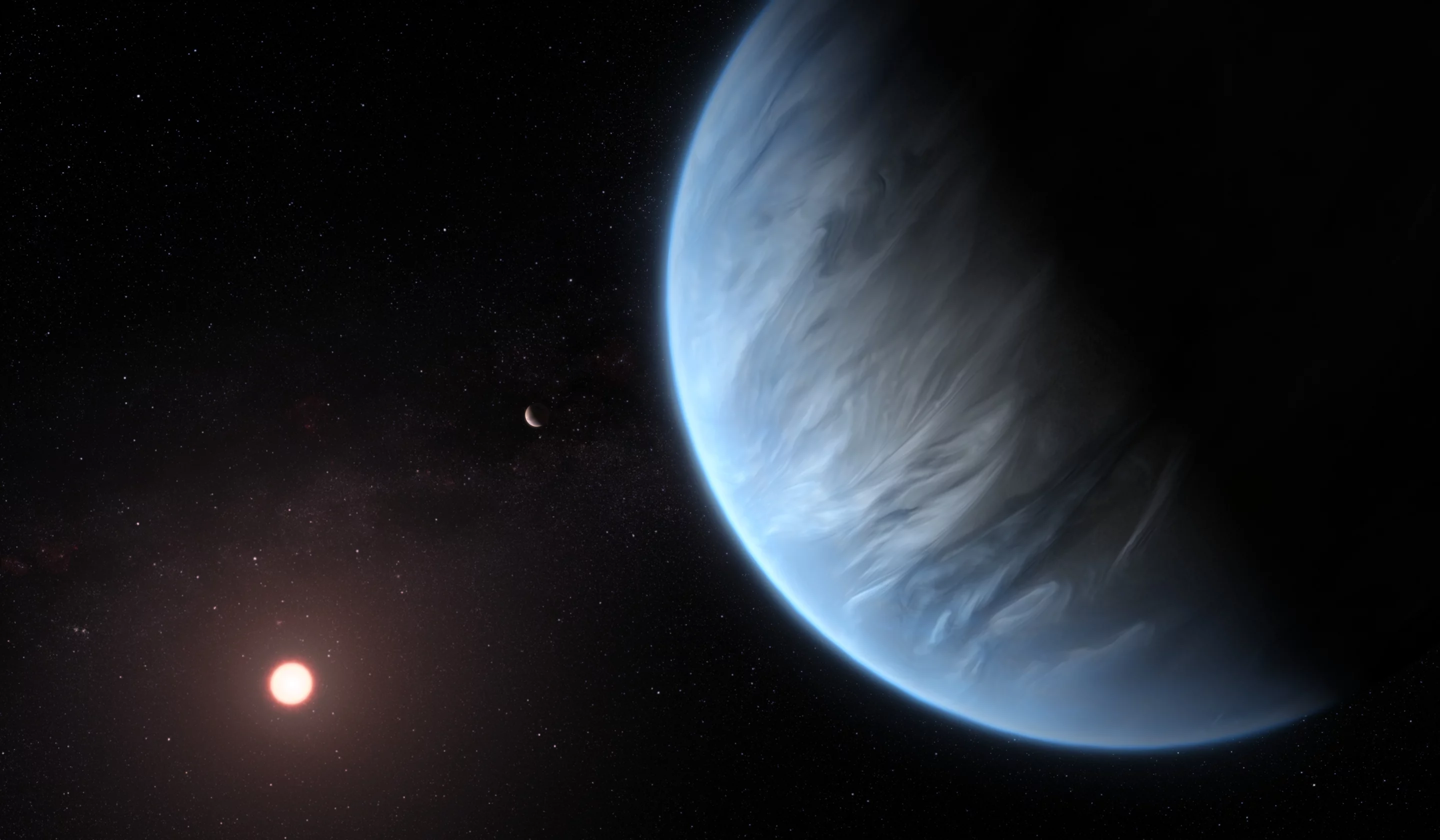 The exoplanet K2-18b is believed to have an atmosphere of mostly hydrogen – which may be more habitable than previously thought