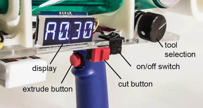 The controls and displays of the Protopiper can be varied in many ways