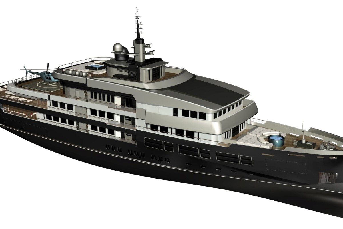 Gian Paolo Nari unveils NPe75 mega expedition yacht concept