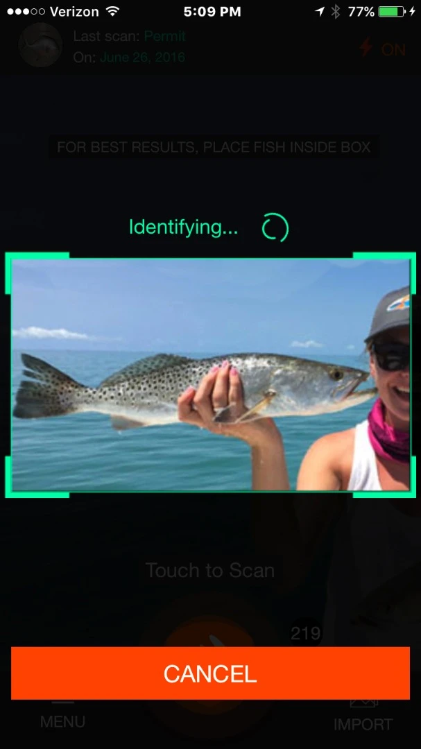 FishVerify uses a neural network to identify fish species from a database of over 1.5 million images, which is still growing