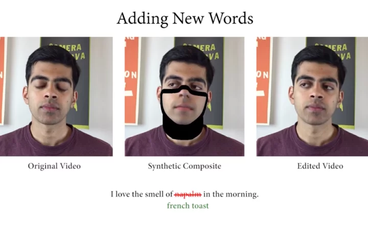 New deepfake software lets you add, edit or delete words from the transcript of a video, and the changes are reflected seamlessly in the video