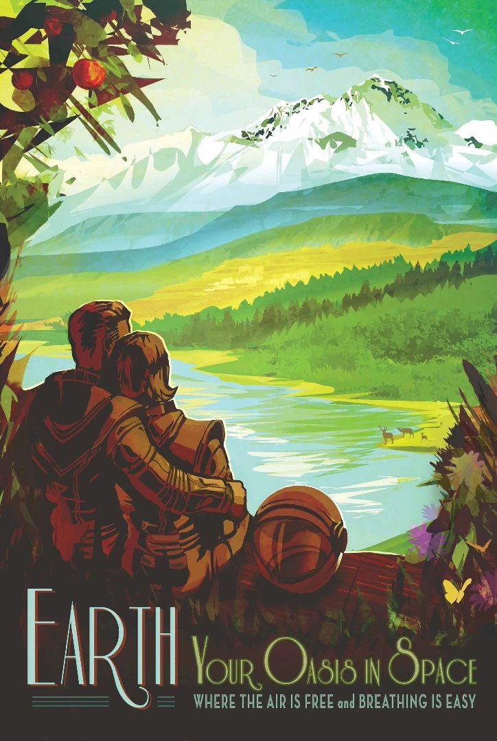 They were inspired by a series of mid-20th century posters advertising holidays in US national parks