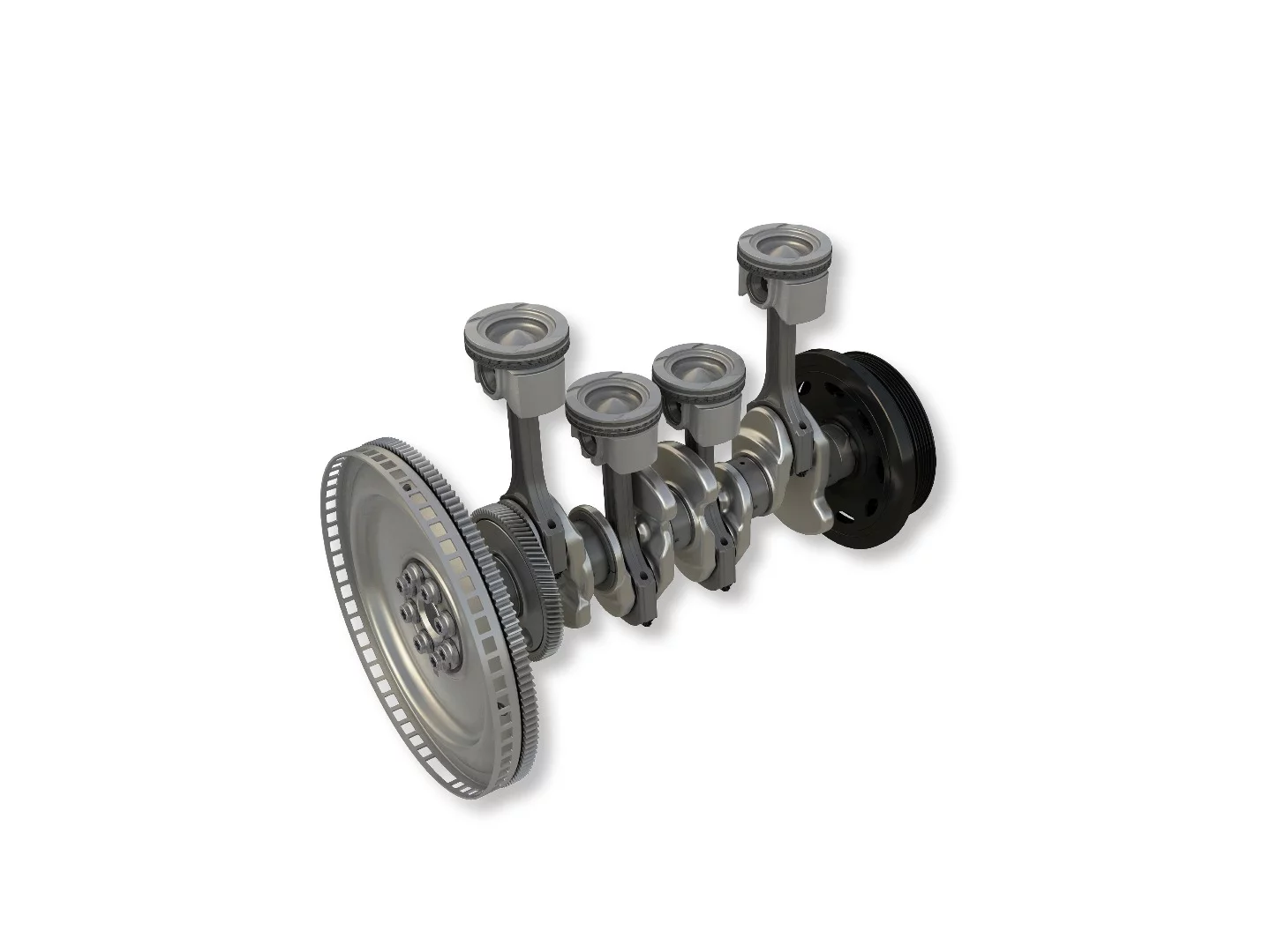 The use of steel inside an aluminum crankcase and block is innovative, utilizing the properties of both to reduce friction